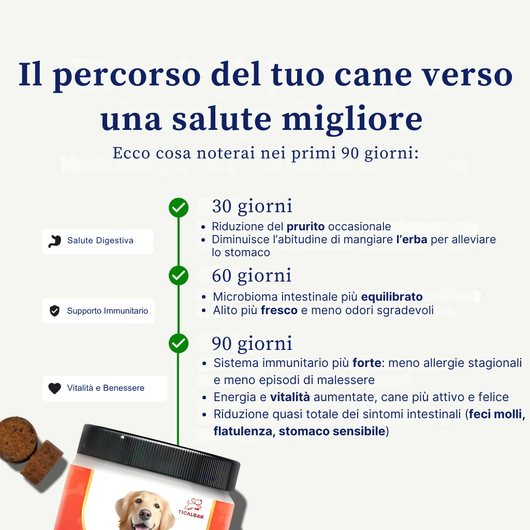 TICALBAK™ — Addio Prurito e Pancia Sensibile.